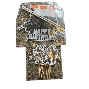 Gaming Gamer Birthday Party Cake Topper & Cupcake Topper